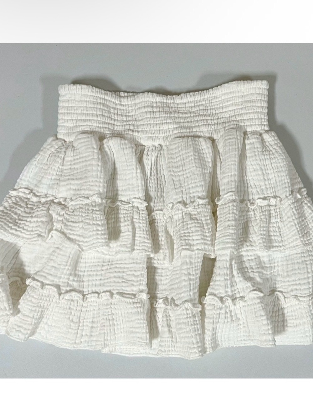 Ocean Drive White Ruffle Mini Skirt Bottoms Size M 🤍✨ #summer #skirt #casual